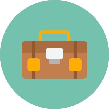 seyahat çantası simgesi, vektör illüstrasyonu