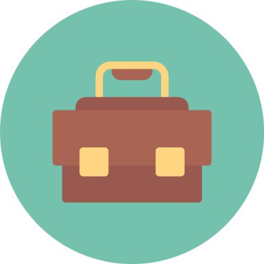 Çanta simgesinin vektör illüstrasyonu