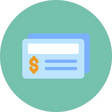 Kredi kartı vektör simgesi