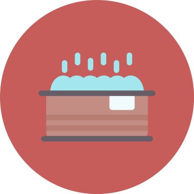 kek düz vektör simgesi