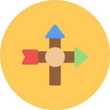 İş ve ticari kullanım için vektör dairesi simgesi