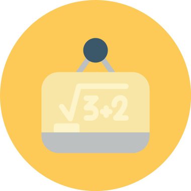 vektör matematik düz simgesi