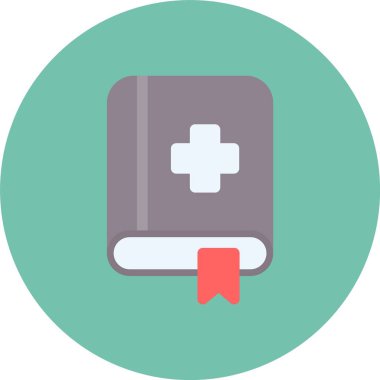 kitap düz vektör simgesi