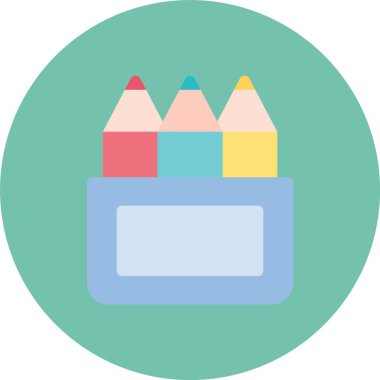 Kolayca düzenleyebilen veya düzenleyebilen renk kalem vektörü simgesi