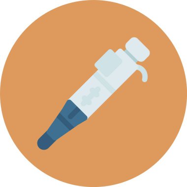 Şırınga simgesinin vektör illüstrasyonu