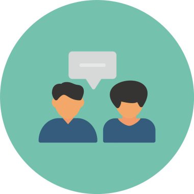 Konuş. Web simgesi basit illüstrasyon