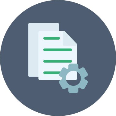 dosya düz ikon vektör illüstrasyonu