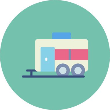 tren vektör simgesi modern basit illüstrasyon