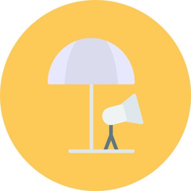 Işık simgesinin vektör illüstrasyonu