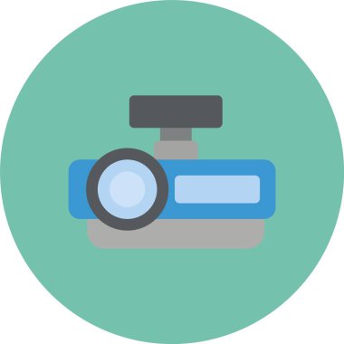 Kamera. Web simgesi basit illüstrasyon