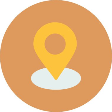 harita konumu simgesi düz biçimli