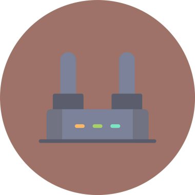 Bir dolgu simgesinin vektör illüstrasyonu