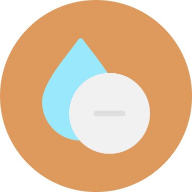 su damlası daire simgesi, düz stil