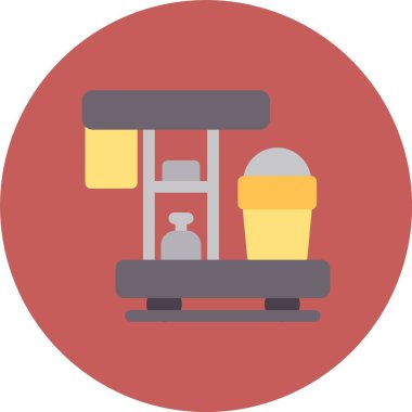 Yemek. Web simgesi basit illüstrasyon