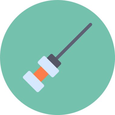 Tornavida Düz Vektör Simgesi