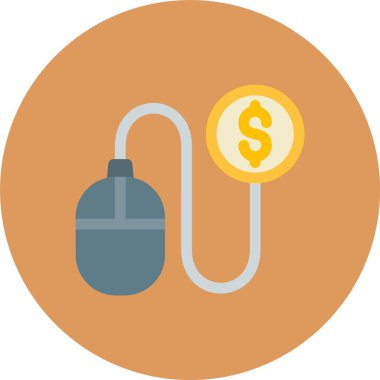 İllüstrasyon para çantası simgesi