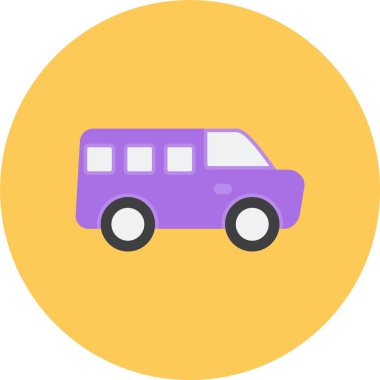 bus simgesi, vektör illüstrasyonu