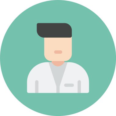 Doktor ikonu. vektör illüstrasyonu