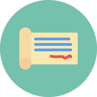 Beyaz arkaplanda iş düzlüğü simgesi vektörü