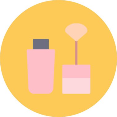 Kozmetik. Web simgesi basit illüstrasyon