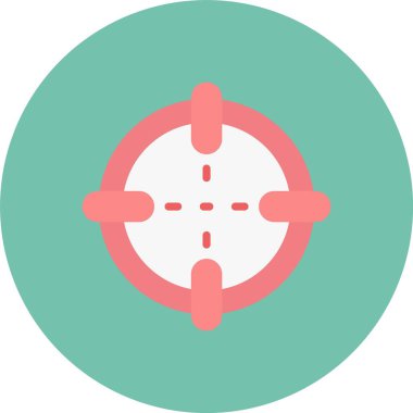 Hedef. Web simgesi basit illüstrasyon