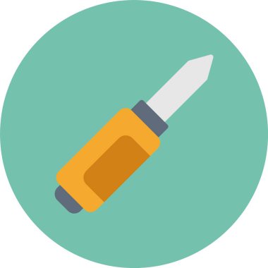 Tornavida renkli vektör simgesi