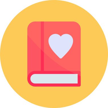 Kitap. Web simgesi basit illüstrasyon