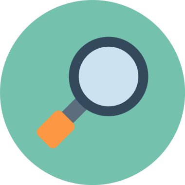 Arama renkli vektör simgesi