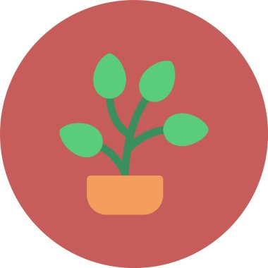 bitki simgesi, vektör illüstrasyonu