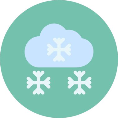 Kar simgesinin vektör illüstrasyonu