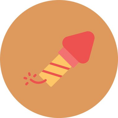 vektör krem düz daire simgesi