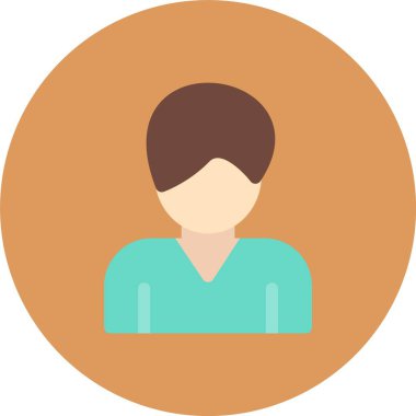 Bir dişi avatarın vektör çizimi