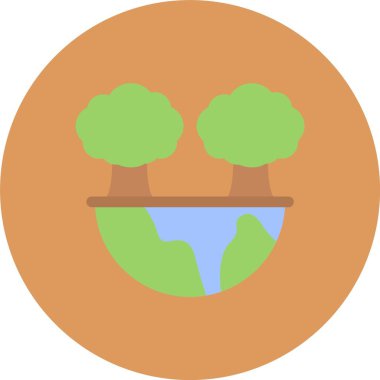 bitki saksısı simgesi, vektör illüstrasyonu