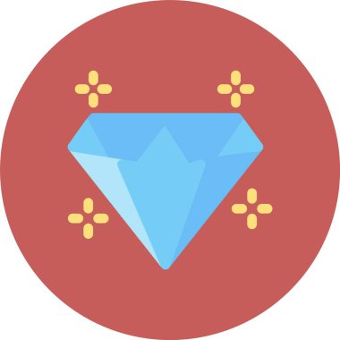 Elmas simgesinin vektör illüstrasyonu