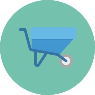 Sepeti düz vektör simgesi