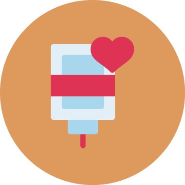 kalp vektör simgesi modern basit illüstrasyon