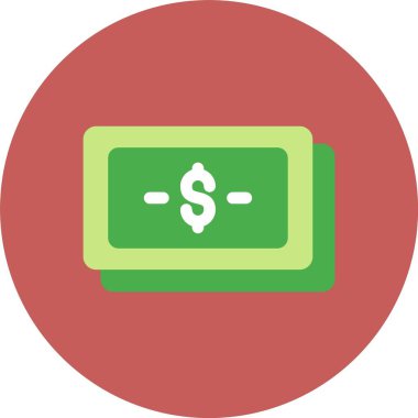 Dolar simgesi vektör illüstrasyonu