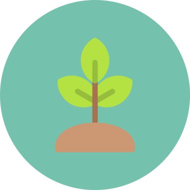 bitki simgesi, vektör illüstrasyonu