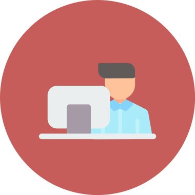 Kişisel ve ticari kullanım için vektör düz simgesi.