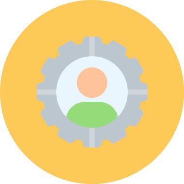 Düz Çember Vektör Simgesi Tasarımı Ayarlanıyor