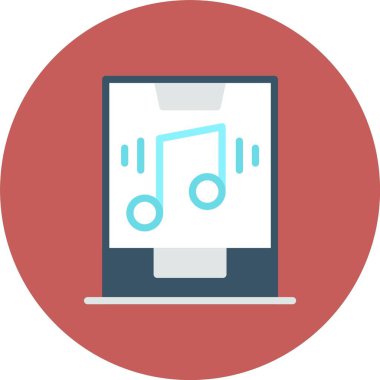 Müzik simgesinin vektör illüstrasyonu