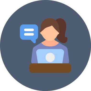 Dizüstü bilgisayarı ve dizüstü bilgisayarı olan bir kadın.