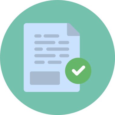 Kontrol listesi vektör çemberi modern simge tasarımı