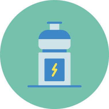 Bir şişe suyun vektör çizimi