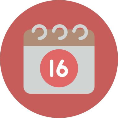 Takvim simgesi, vektör çizimi