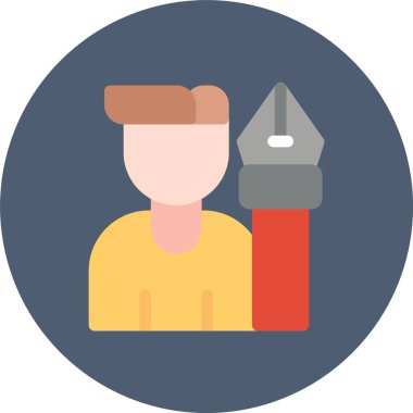 İnşaat düz vektör simgesi