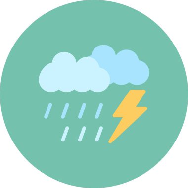 Bulut. Web simgesi basit illüstrasyon