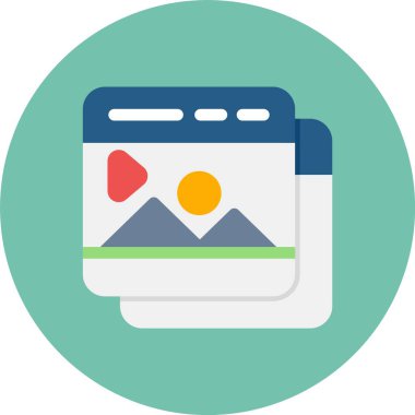 Web Kullanımı İçin İçerik, Basit Vektör İllüstrasyonu