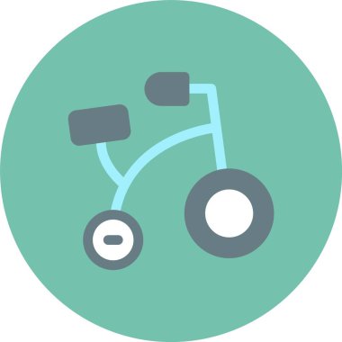 Bisiklet. Web simgesi basit illüstrasyon