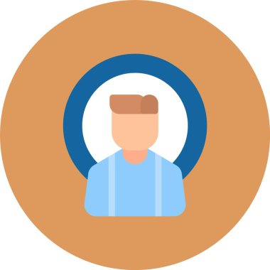 Kıvırcık saç stili ve saç stili olan, mavi süveter giyen yuvarlak saçlı, yuvarlak saçlı bir adam.,